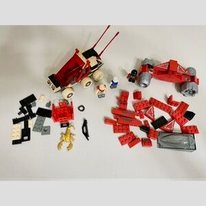 1998 Mega Bloks Lot CREATURE SEEKERS Desert Duel 9122 Grip N Clip Flyer 9144